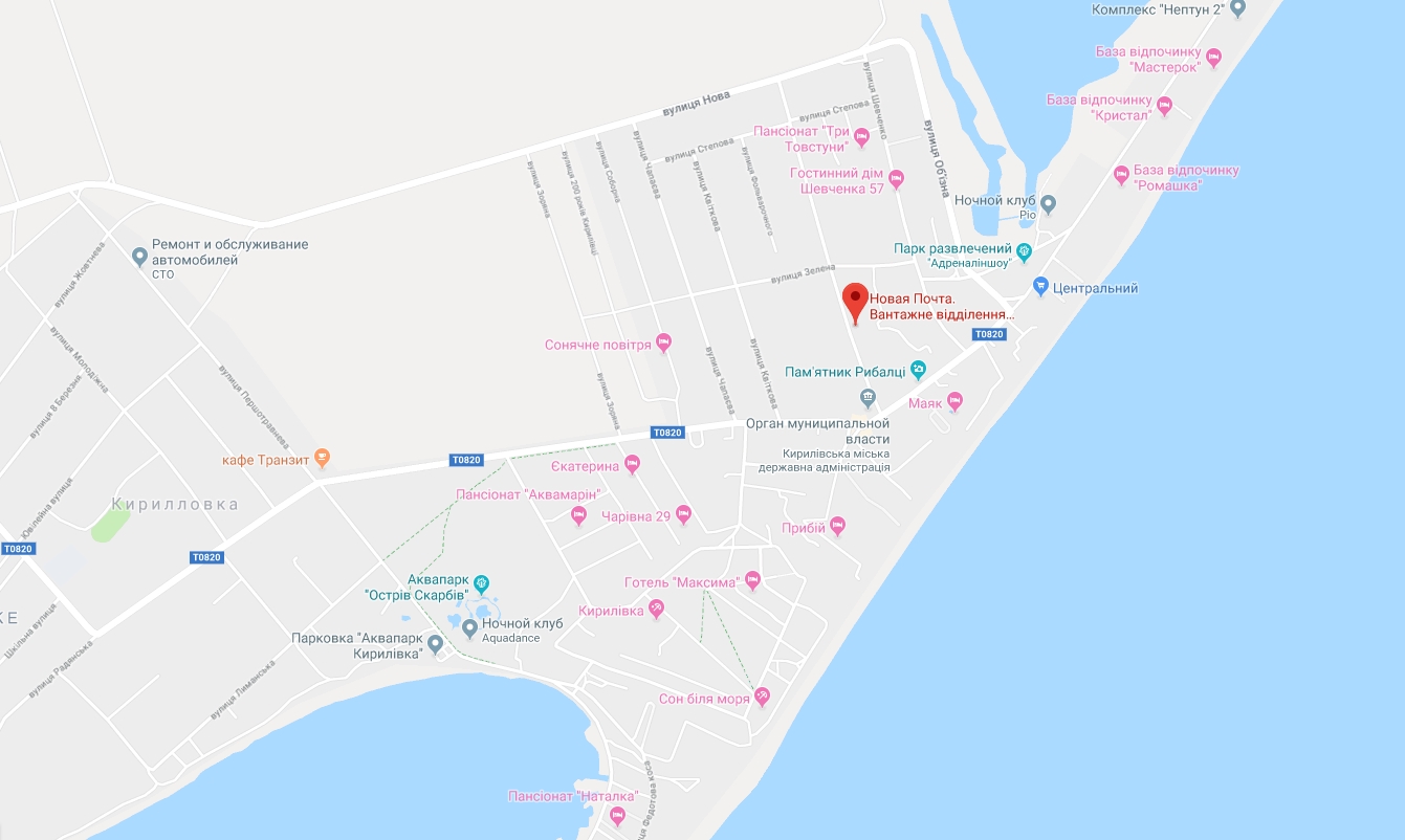 Карта кирилловка запорожская область с улицами